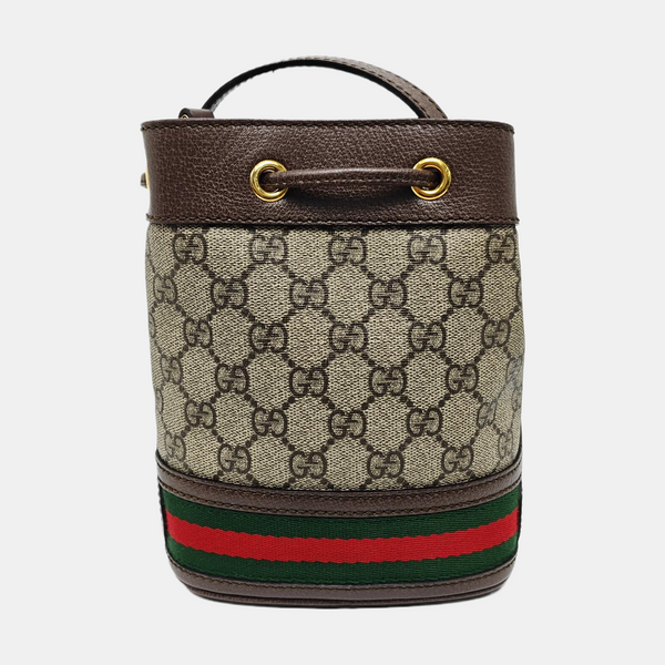 Ophidia Mini Monogram Coated Canvas Beige