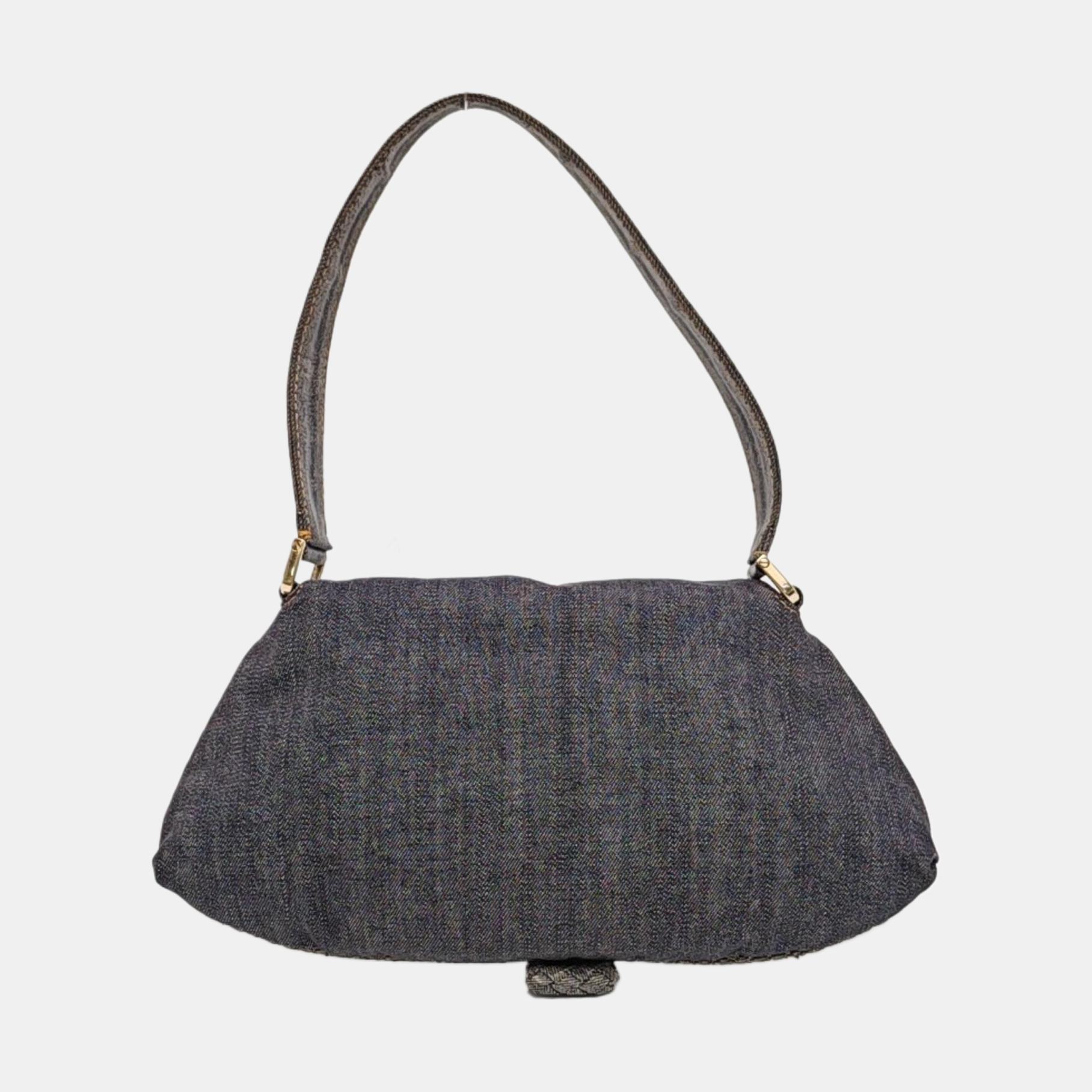 Denim Top Handle Bag Blue