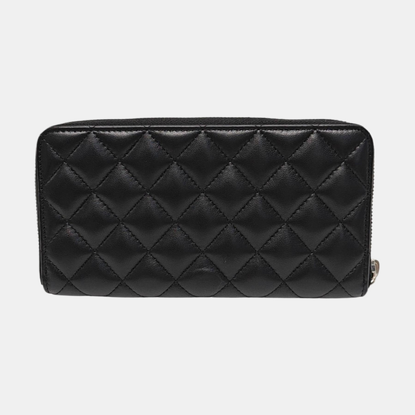 CLASSIC FLAP Mini Quilted Lambskin Black Wallet