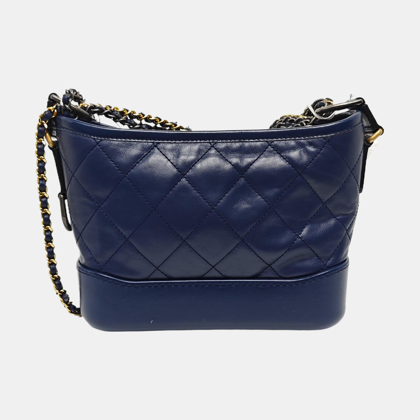 Authenticated pre-owned  GABRIELLE Small Quilted Calfskin Blue - Shoulder Bag at Looply