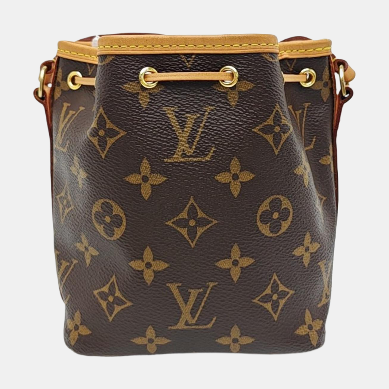 NÉONOÉ Nano Monogram Coated Canvas Brown