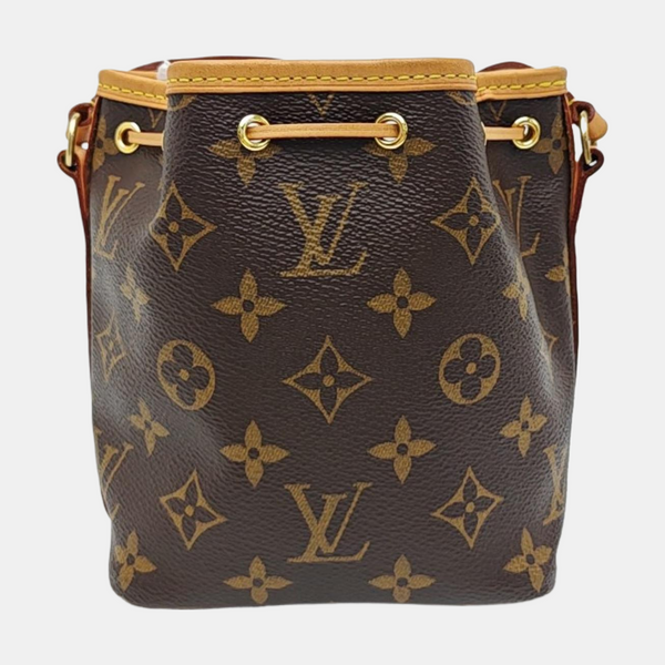NÉONOÉ Nano Monogram Coated Canvas Brown