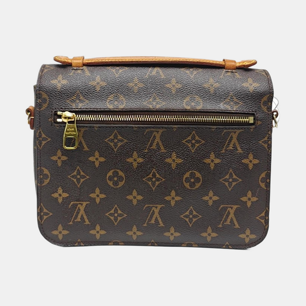 MÉTIS MM Monogram Coated Canvas Brown