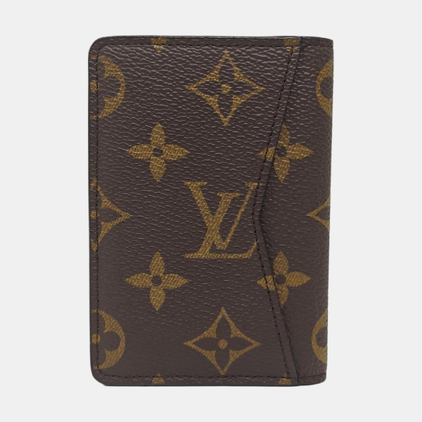 Monogram Coated Canvas Card Holder Brown