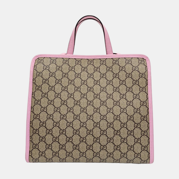 Children’s GG Bucket Monogram Coated Canvas Beige