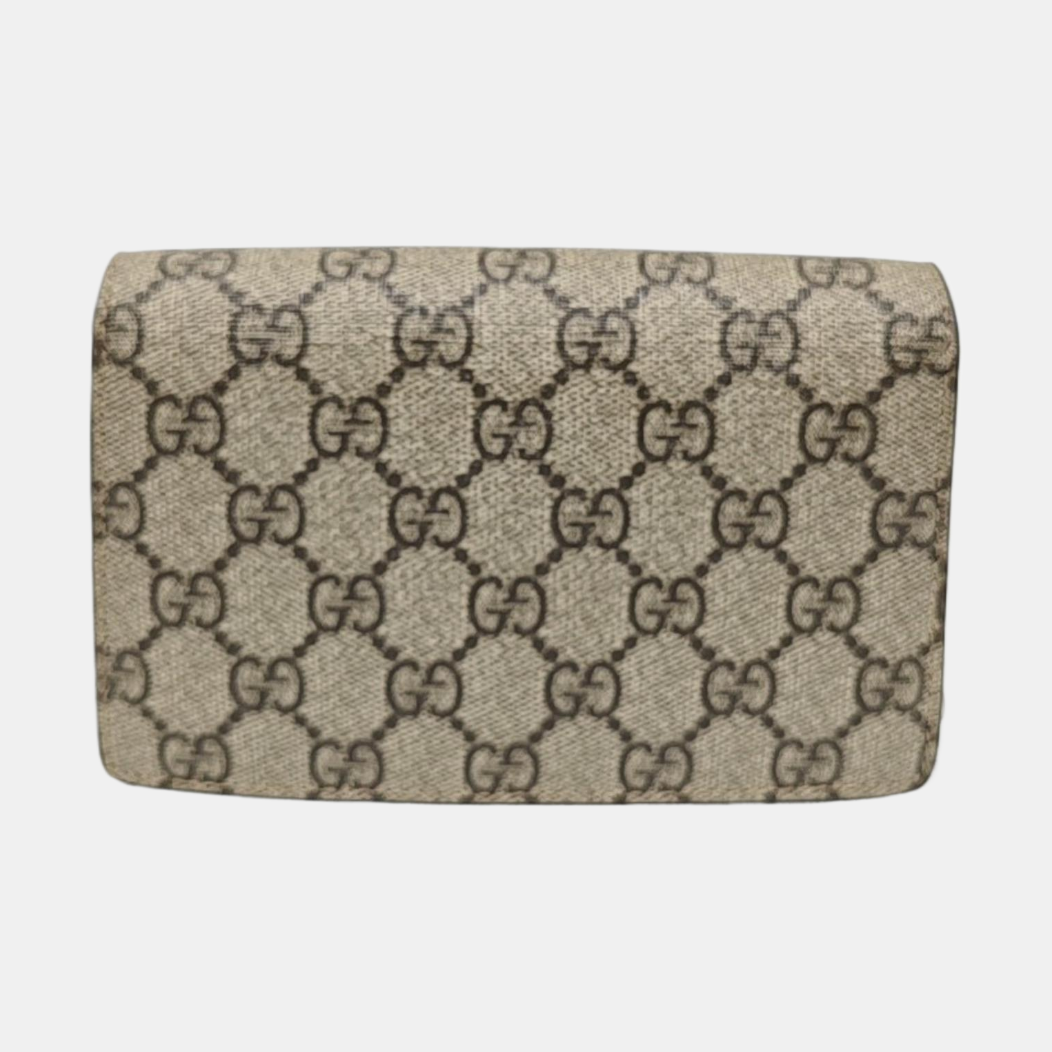 Dionysus Super Mini Monogram Coated Canvas Beige
