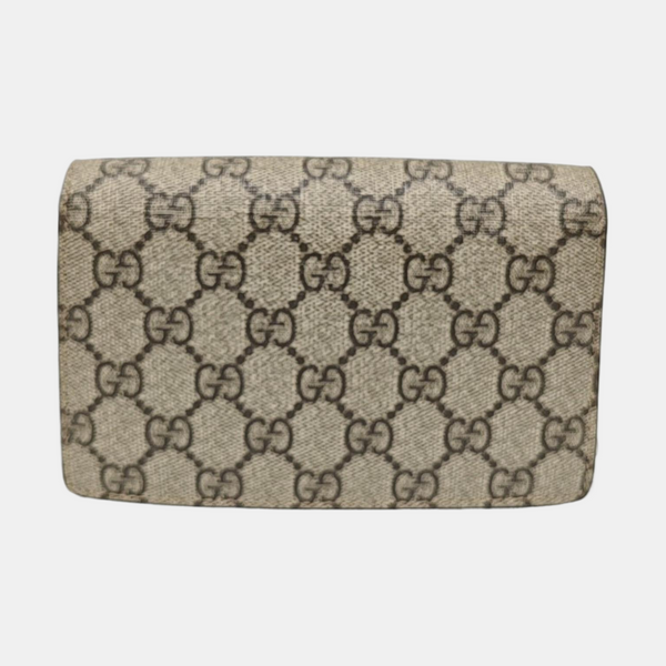 Dionysus Super Mini Monogram Coated Canvas Beige