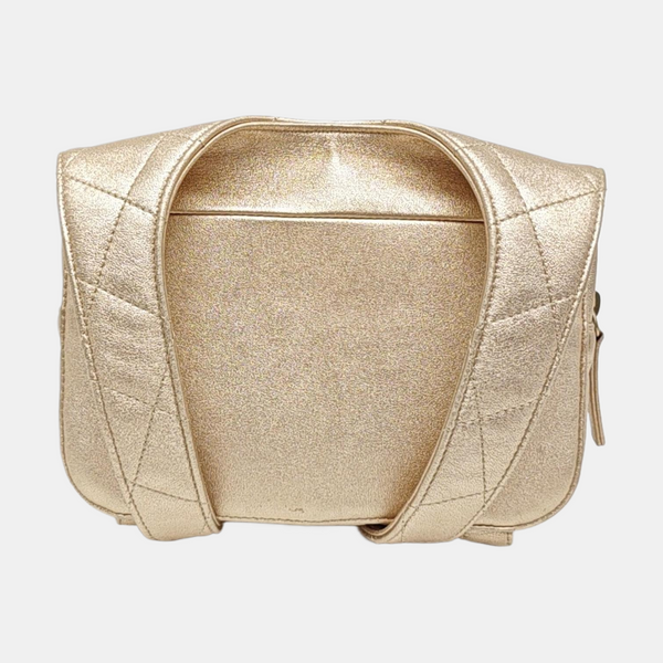 Quilted Lambskin Backpack Beige
