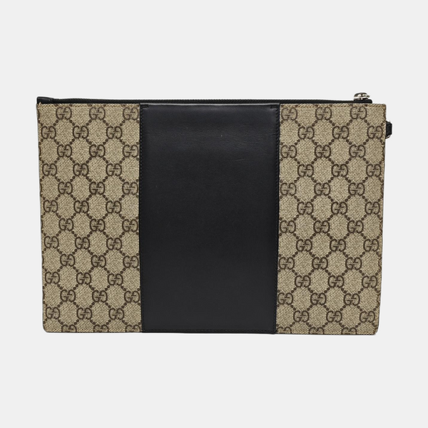 GG Supreme Monogram Coated Canvas Brown