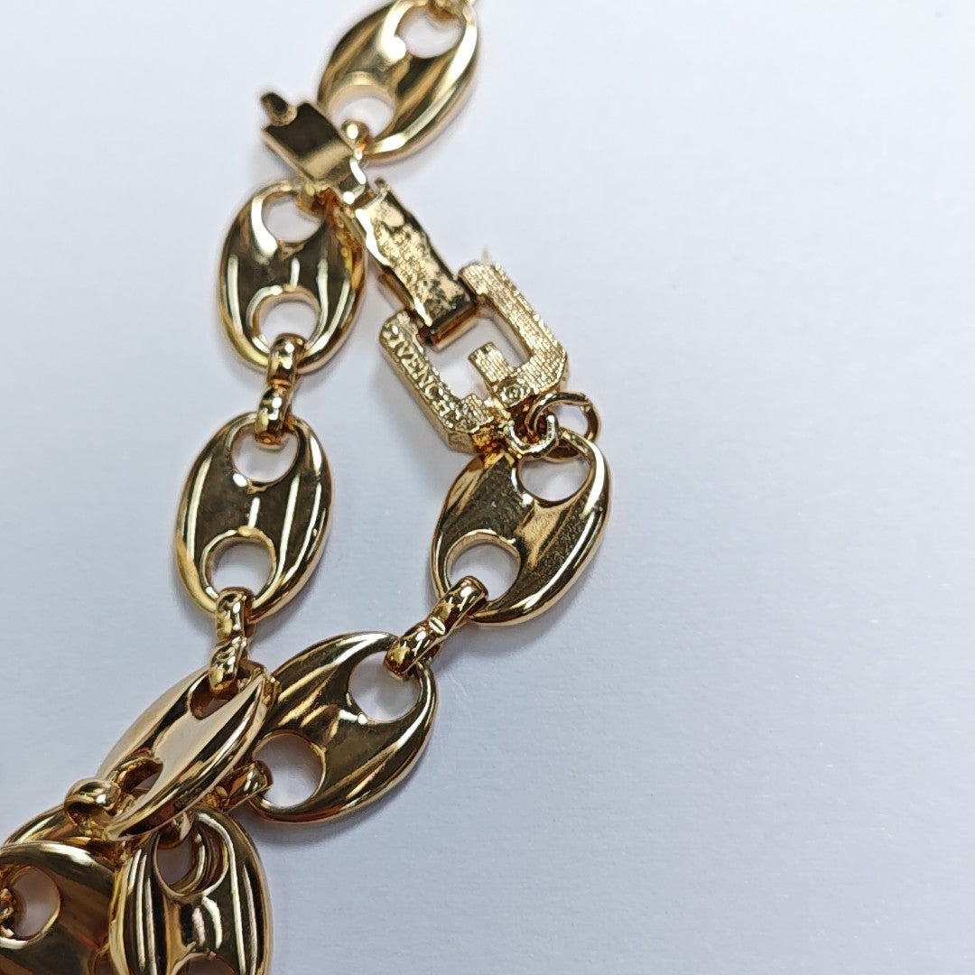 G Cube Metal Gold Necklace