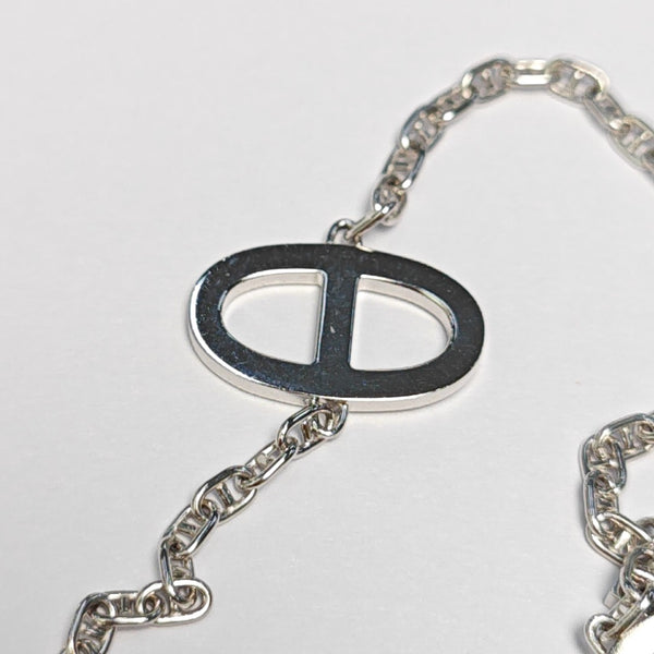 Chaine D'ancre 18k White Gold Silver Bracelet