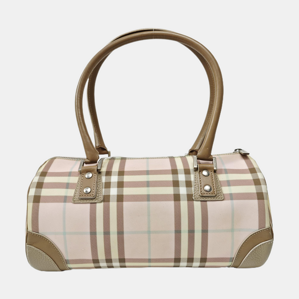 Coated Canvas Shoulder Bag Pink
