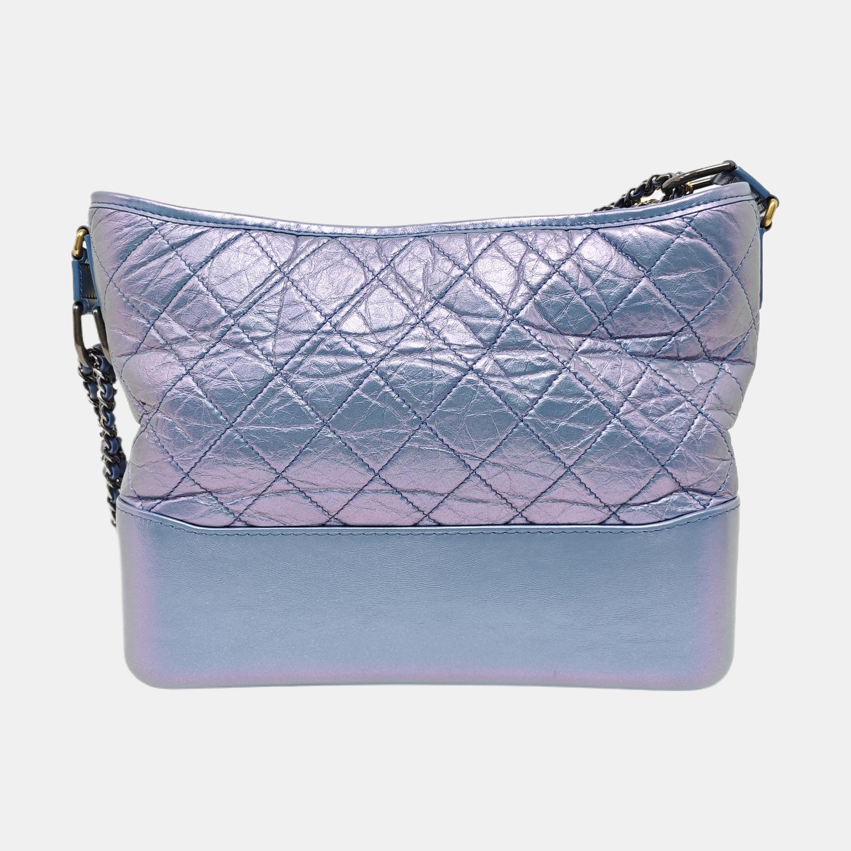 GABRIELLE Medium Quilted Calfskin Blue