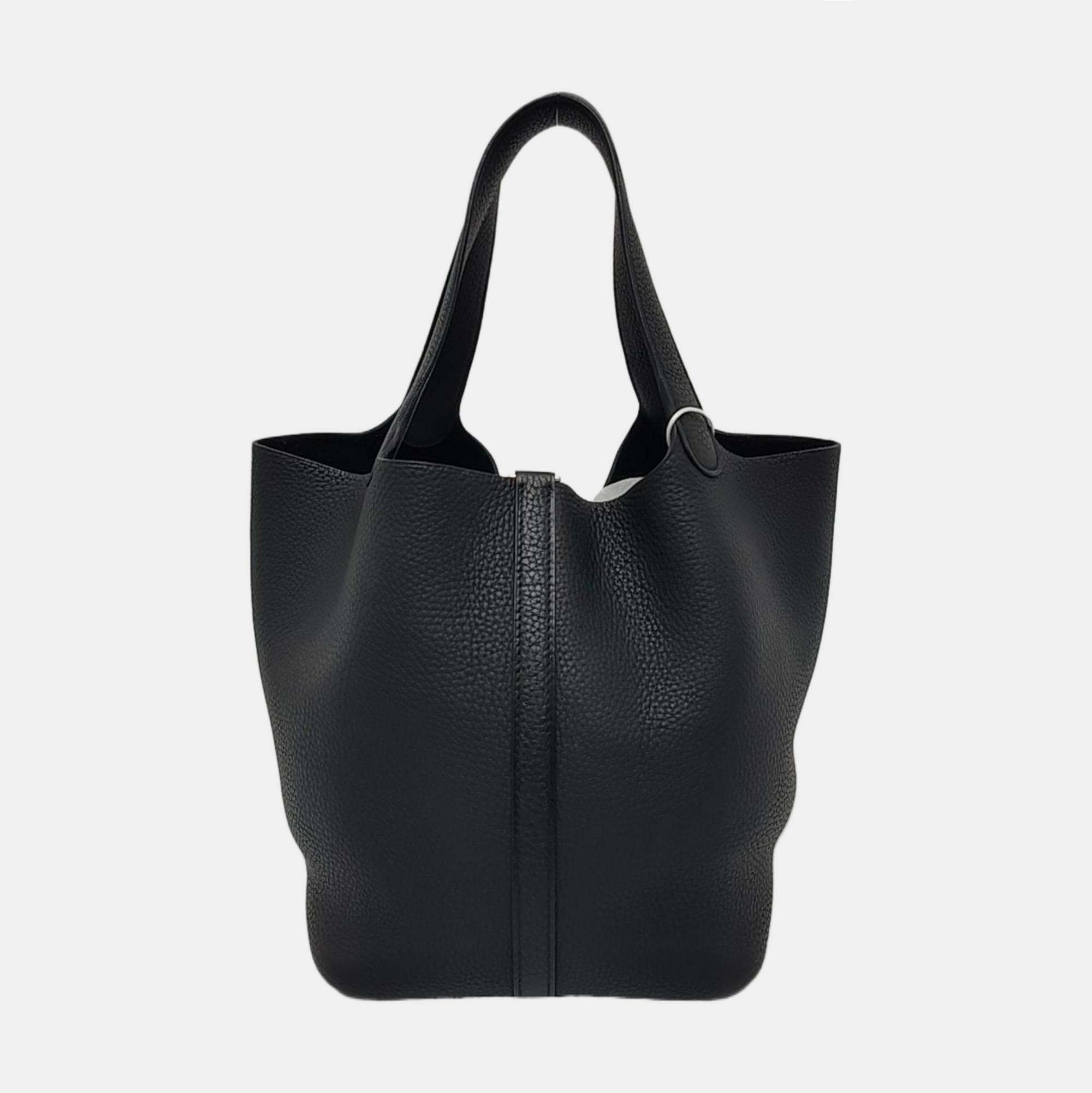 Authenticated pre-owned  Picotin 22 Clemence Black - Bucket Bag at Looply