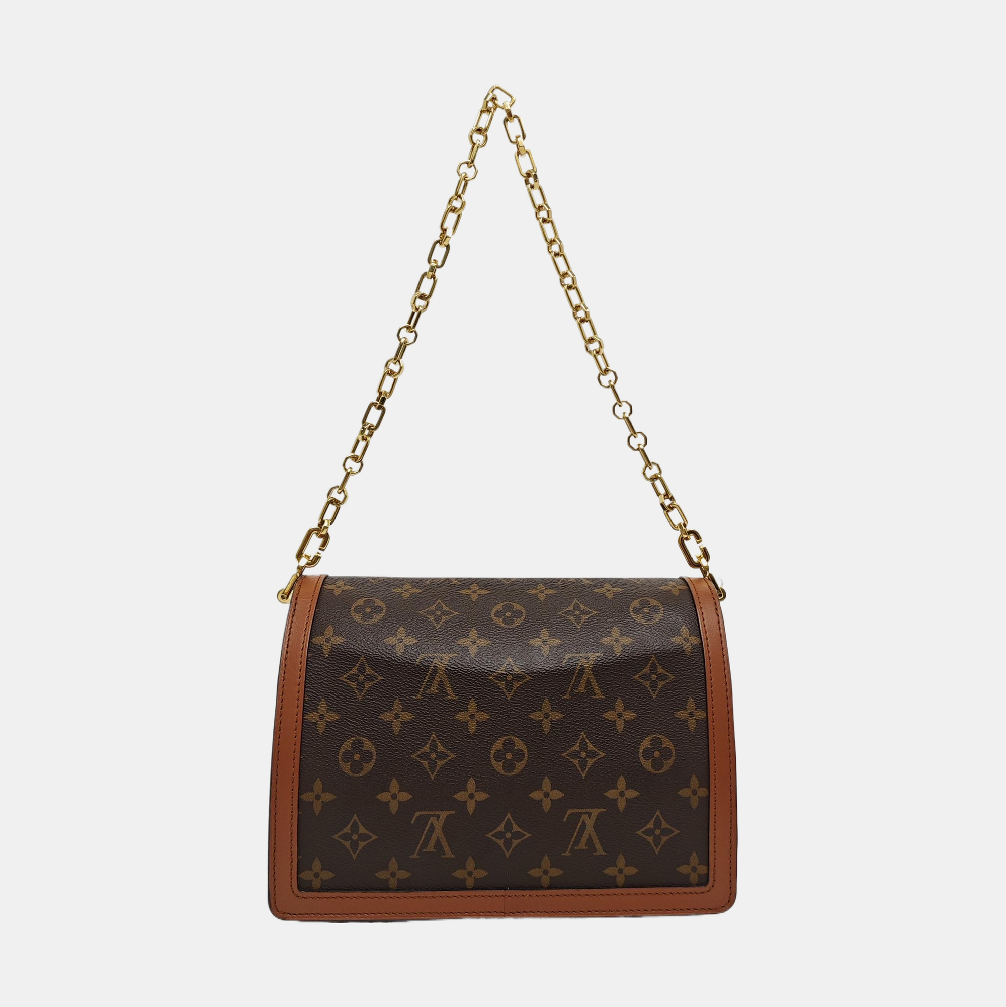 DAUPHINE MM Monogram Coated Canvas Brown