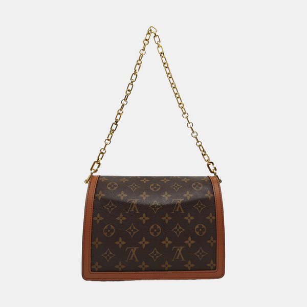 DAUPHINE MM Monogram Coated Canvas Brown