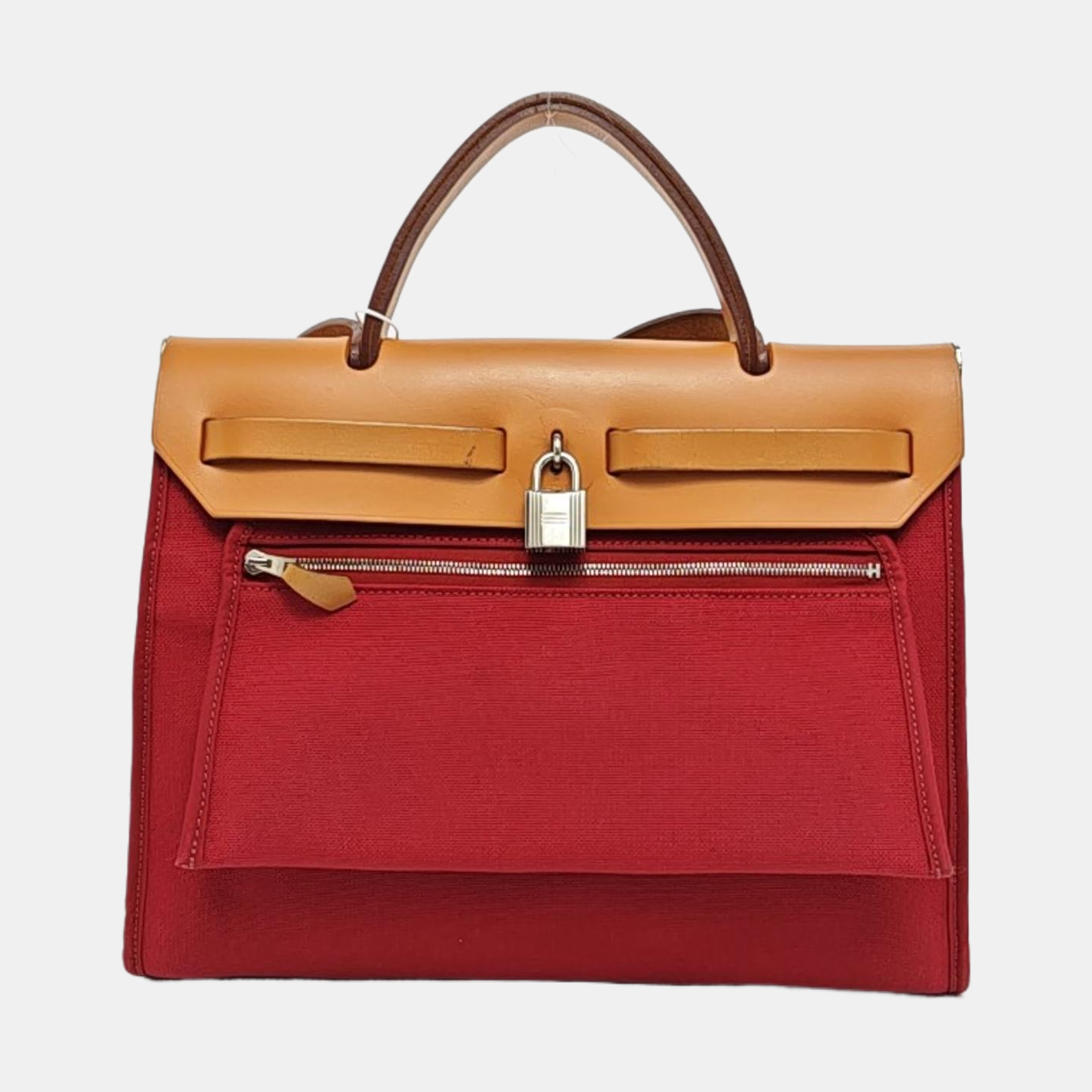 Authenticated pre-owned  Herbag 31 Canvas Red - Shoulder Bag at Looply