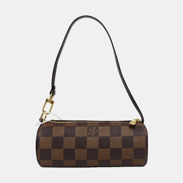 PAPILLON Mini Damier Ebene Coated Canvas Brown