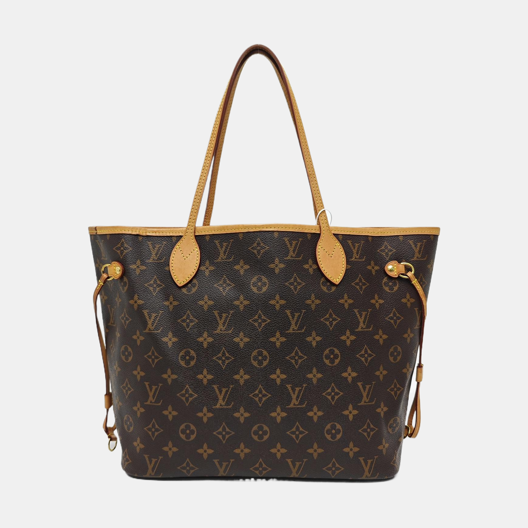 NEVERFULL MM Monogram Coated Canvas Brown
