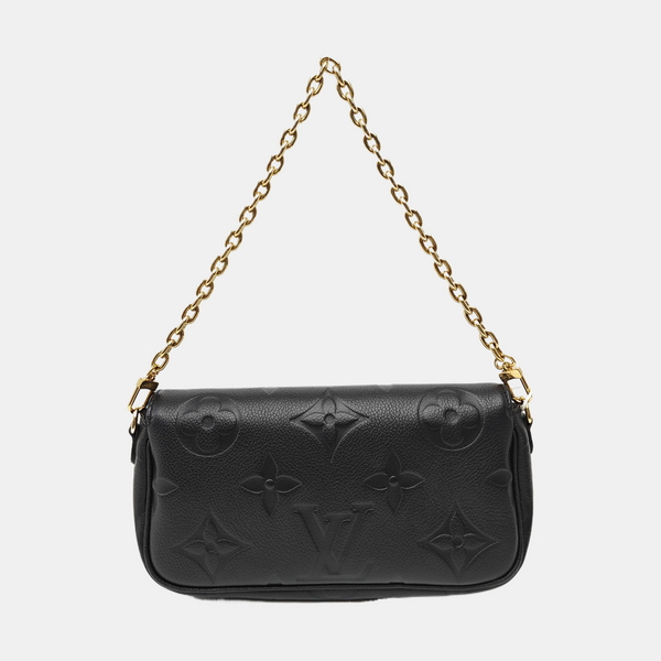 IVY Monogram Calfskin Black