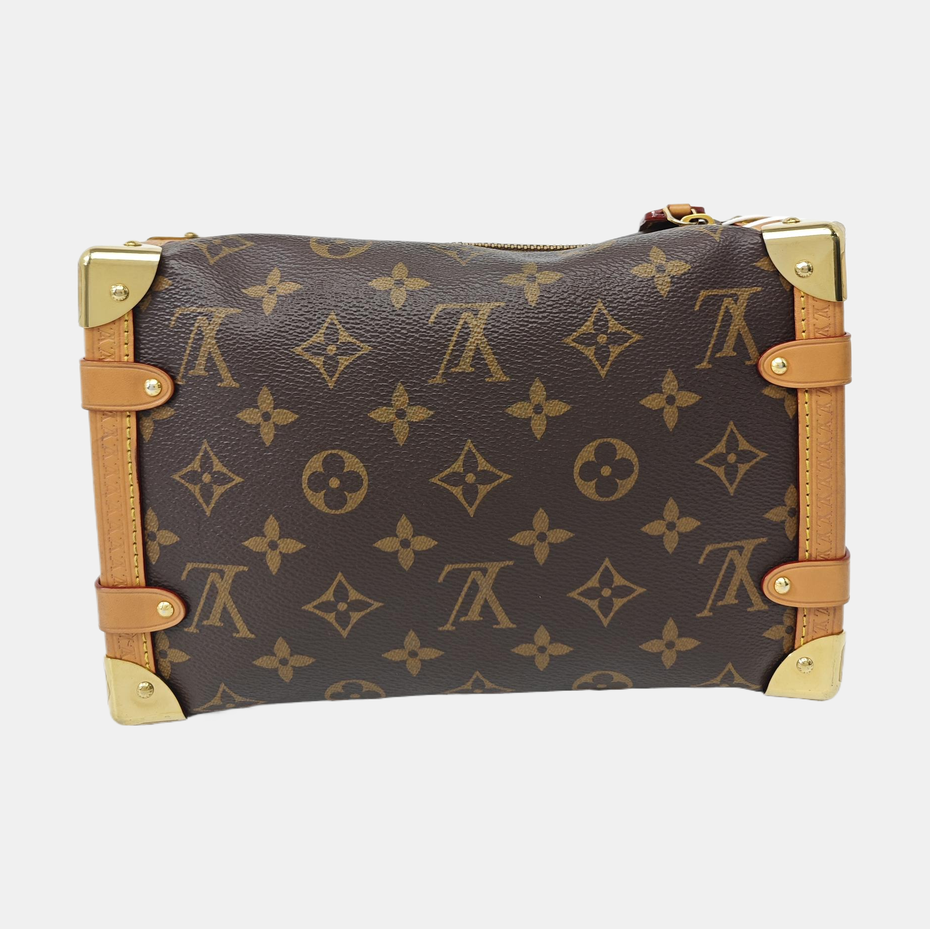 SIDE TRUNK MM Monogram Coated Canvas Brown