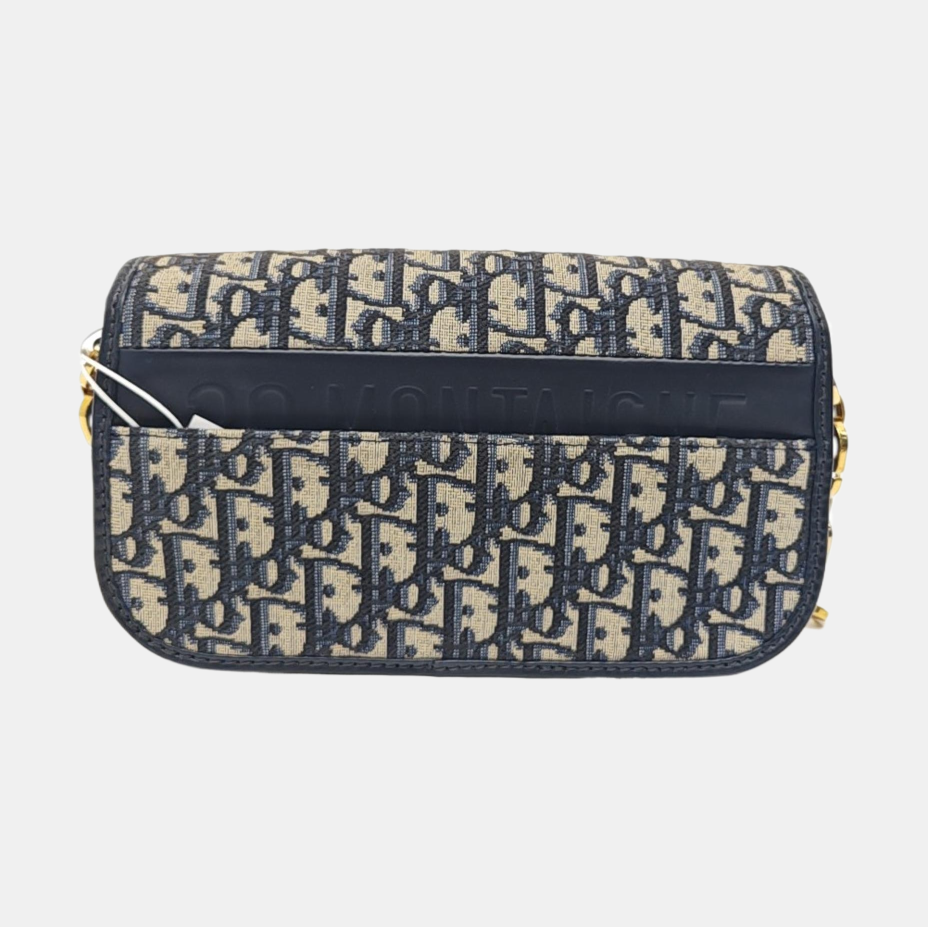Oblique Canvas Shoulder Bag Blue