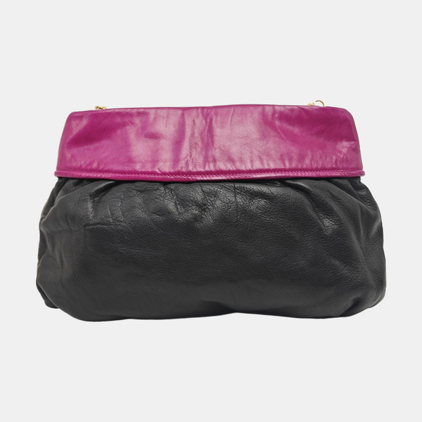 Calfskin Top Handle Bag Black