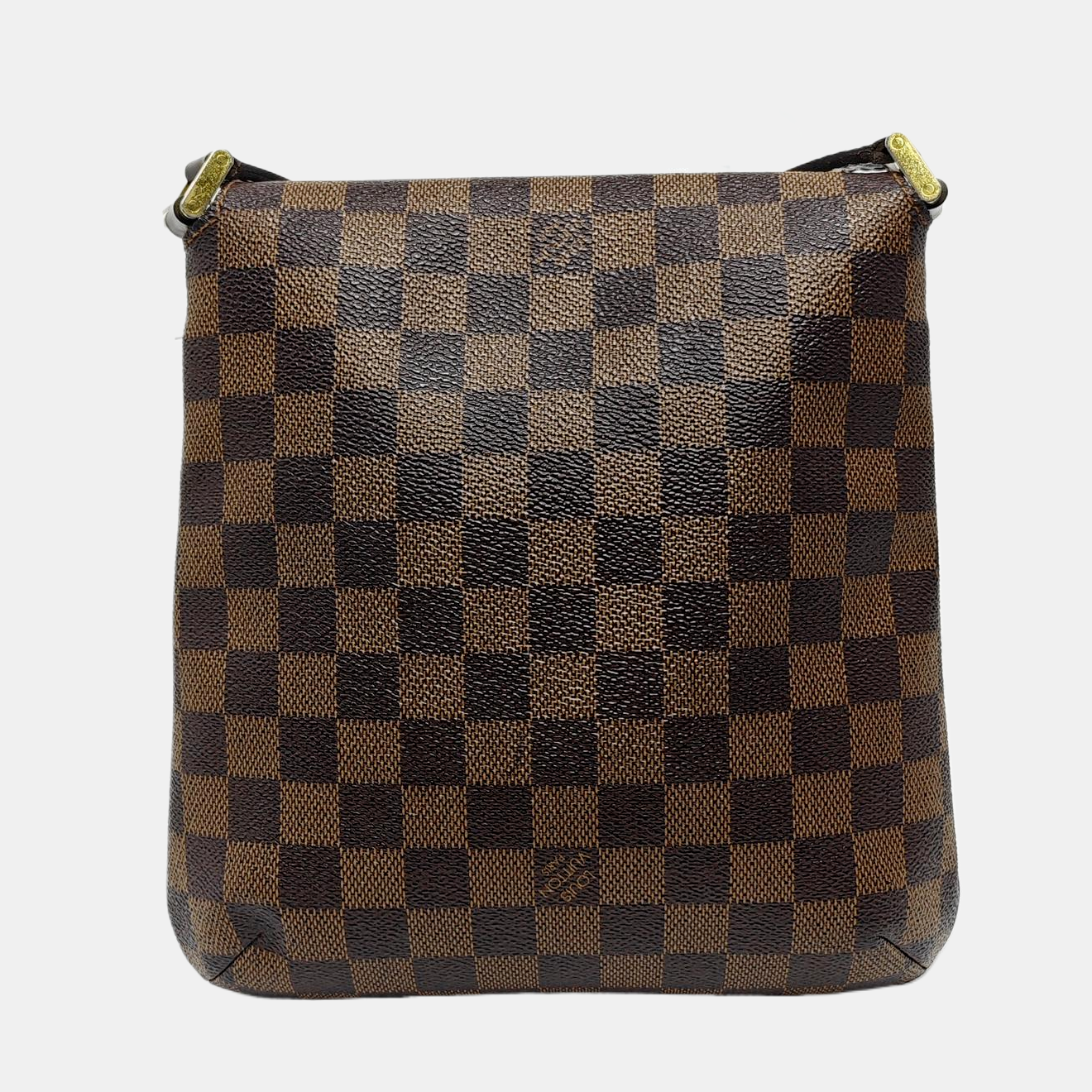 Authenticated pre-owned  MUSETTE TANGO Damier Ebene Coated Canvas Brown - Shoulder Bag at Looply