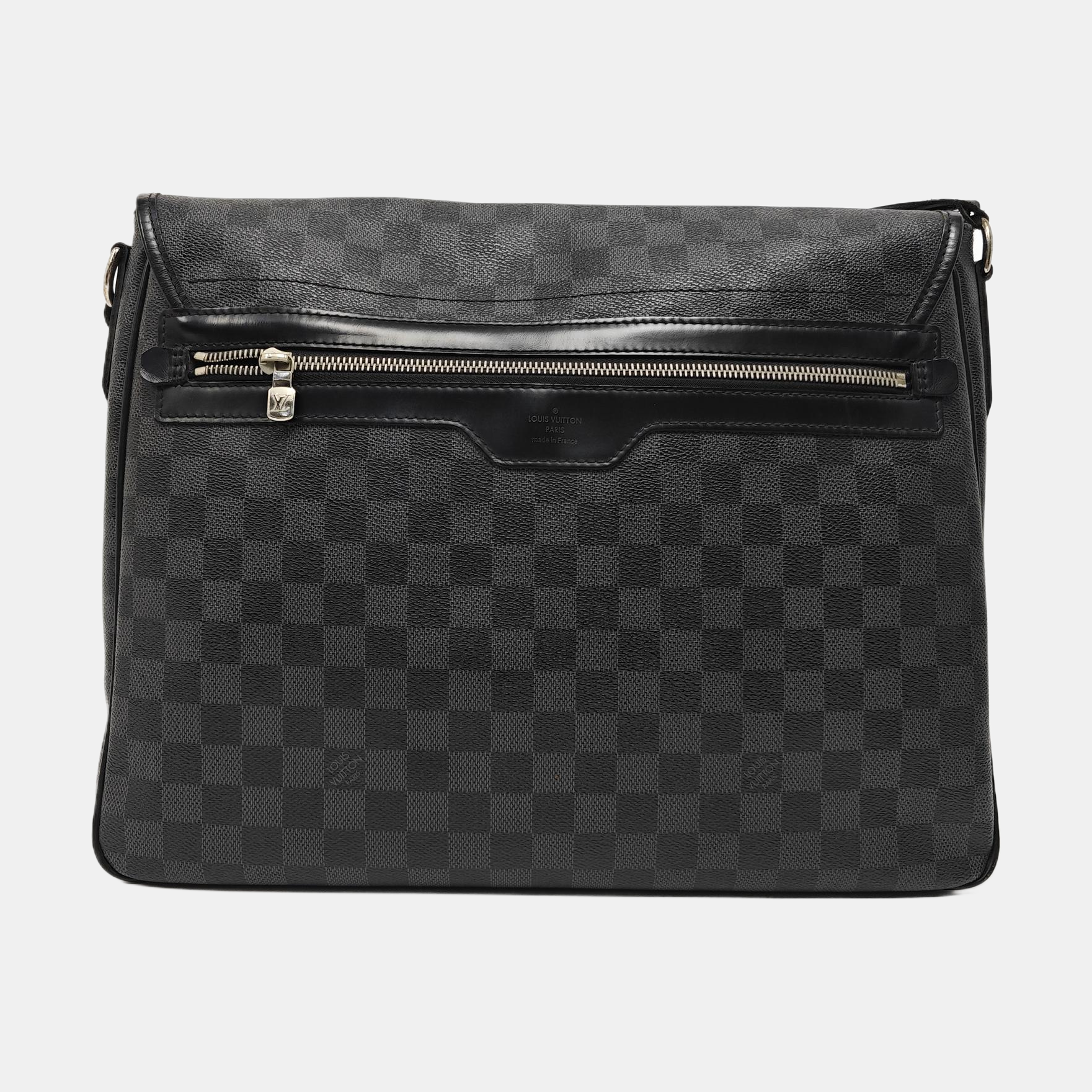 DANIEL GM Damier Graphite Coated Canvas Gray