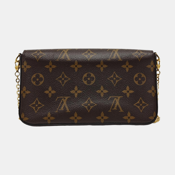 FÉLICIE Monogram Coated Canvas Brown