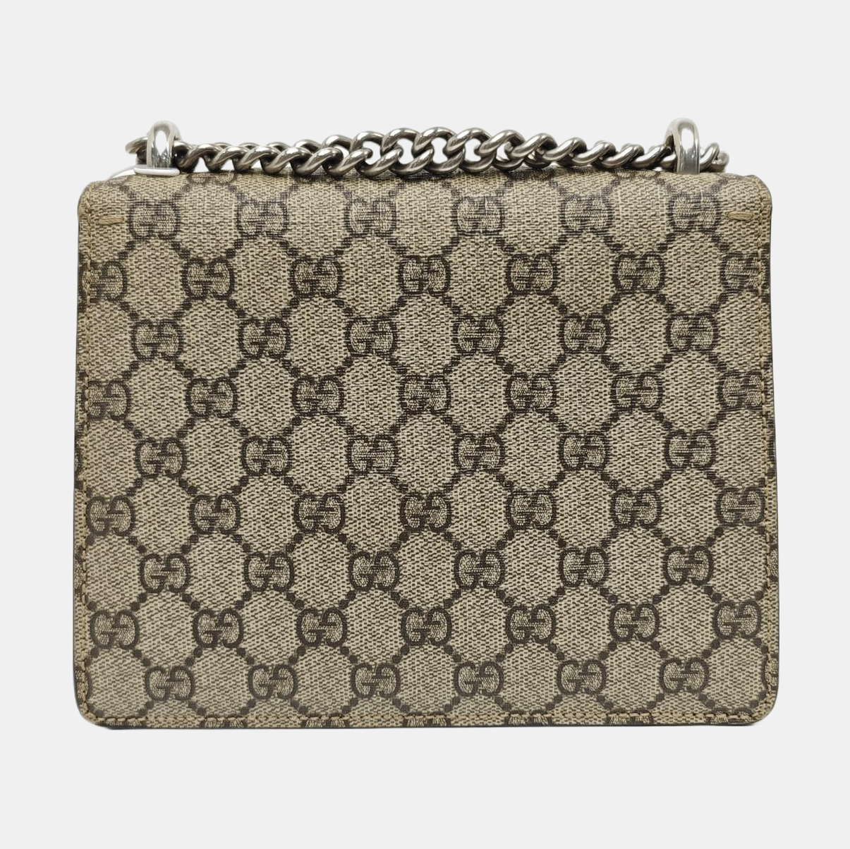 Dionysus Mini Monogram Coated Canvas Beige