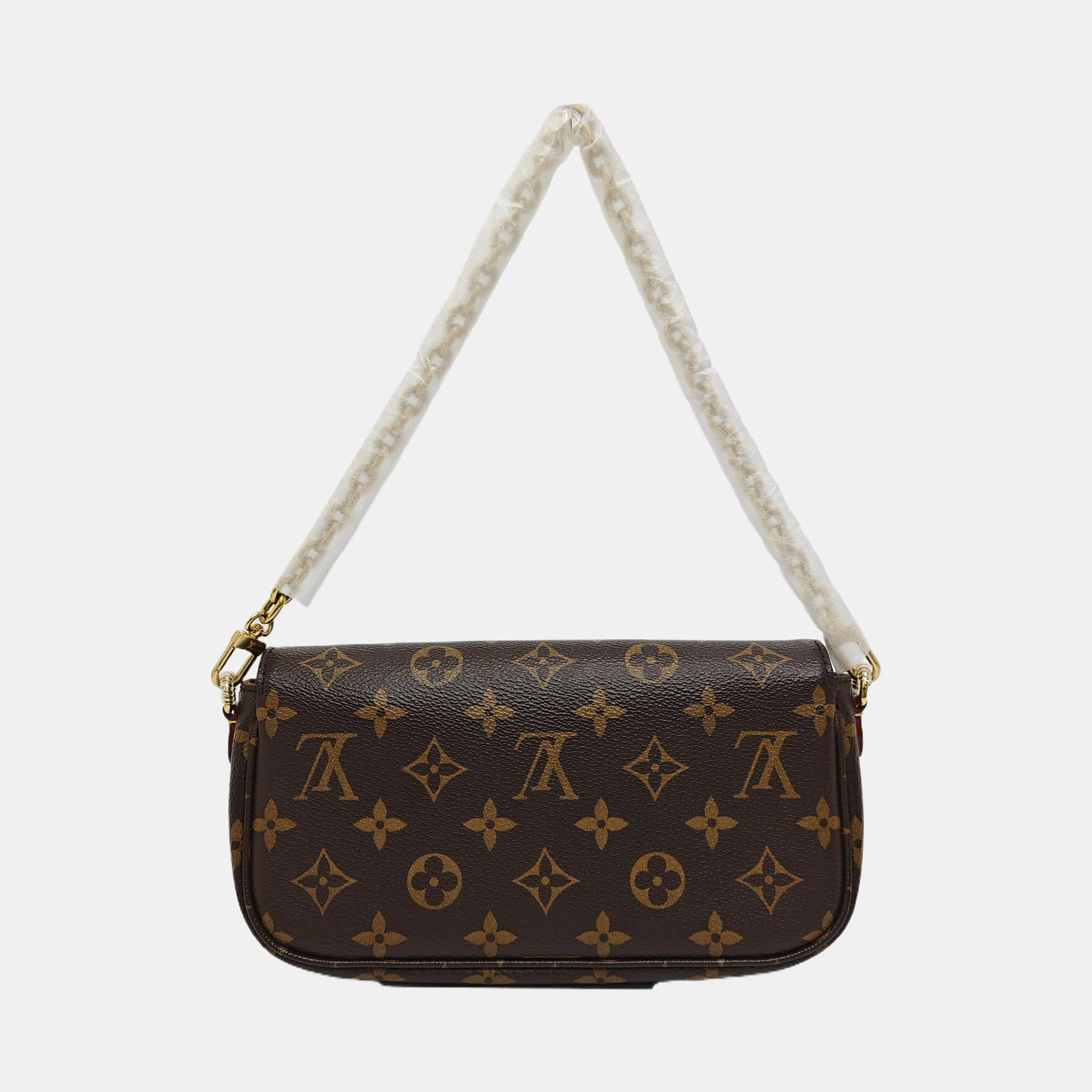IVY Monogram Coated Canvas Brown