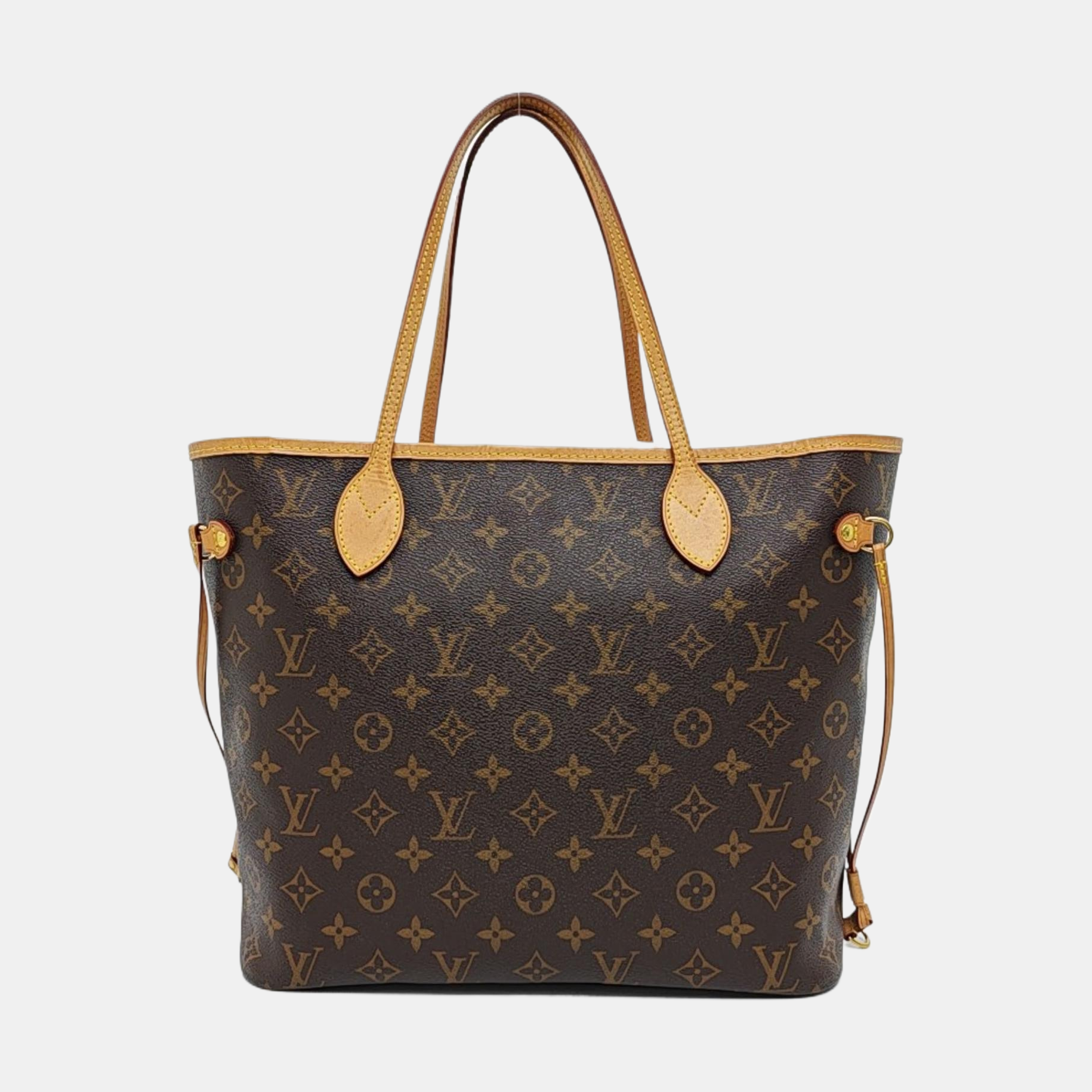 NEVERFULL MM Monogram Coated Canvas Brown