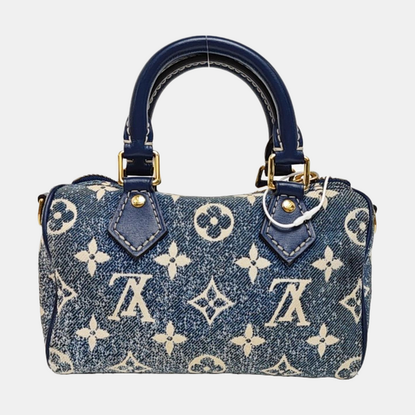 SPEEDY Nano Monogram Denim Blue