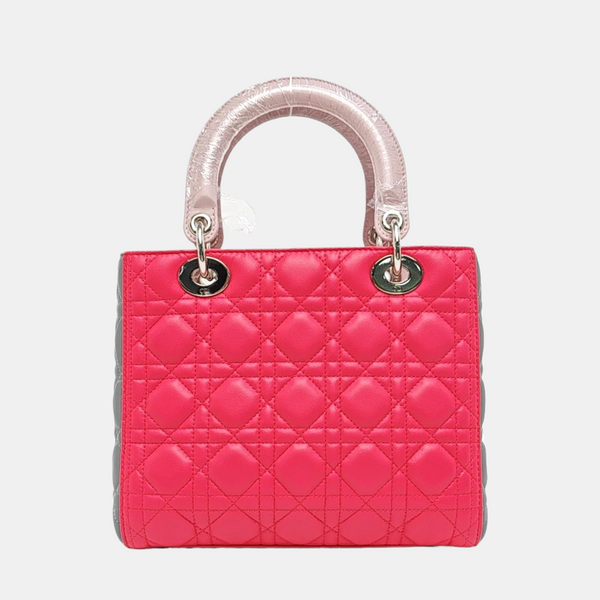 Lady Dior Medium Cannage Lambskin Red