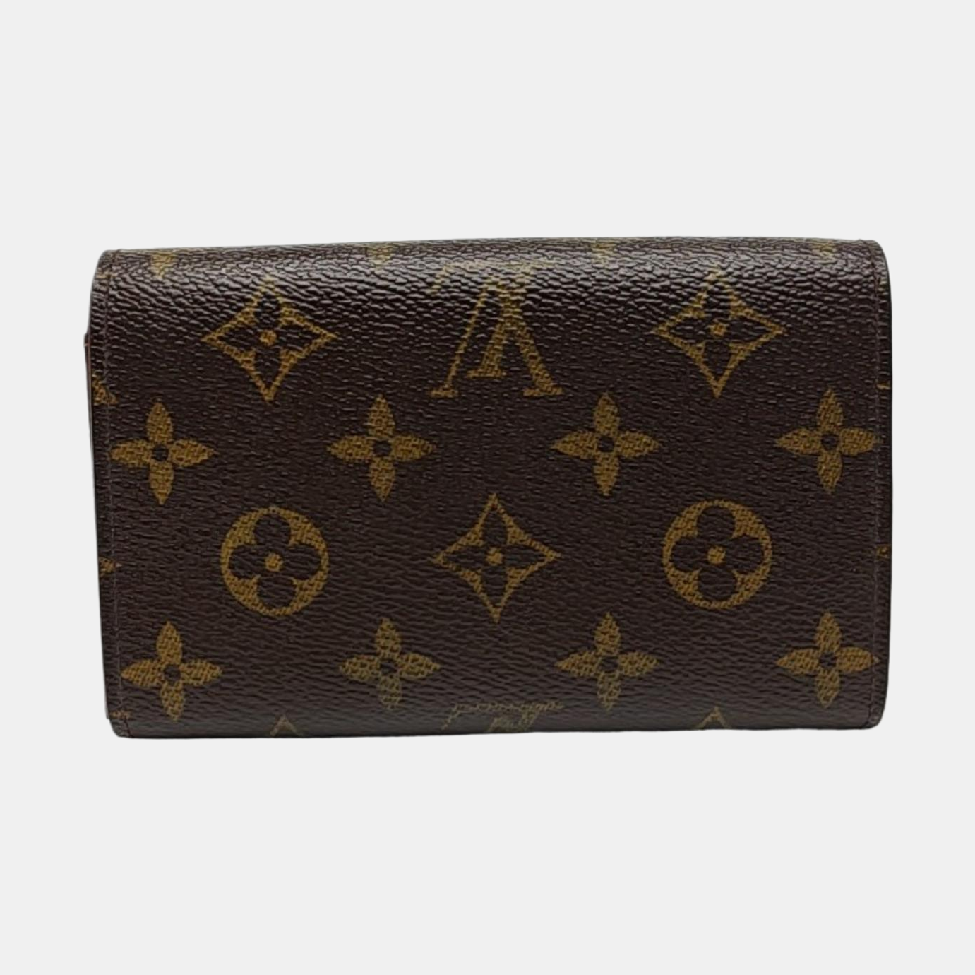 TRESOR Monogram Coated Canvas Brown Wallet
