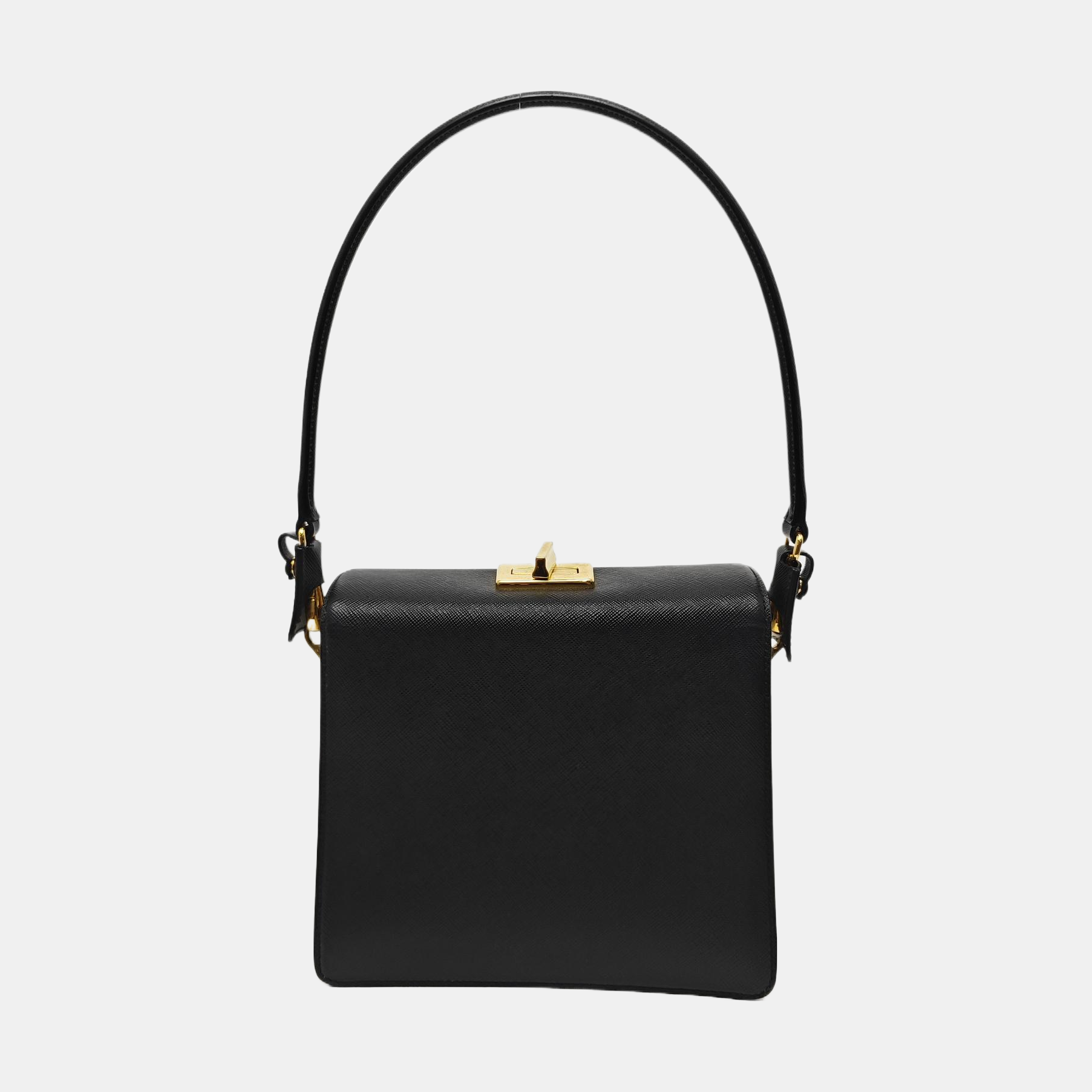 Calfskin Shoulder Bag Black