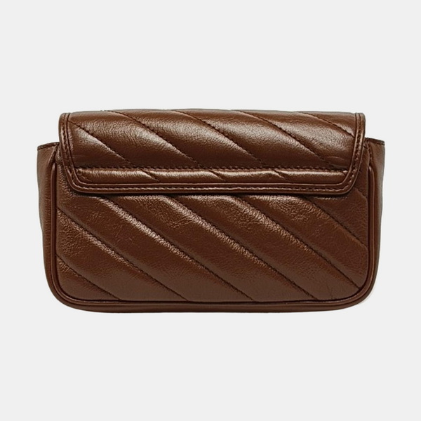 GG Marmont Mini Quilted Calfskin Brown
