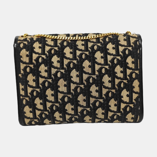 Oblique Canvas Shoulder Bag Beige
