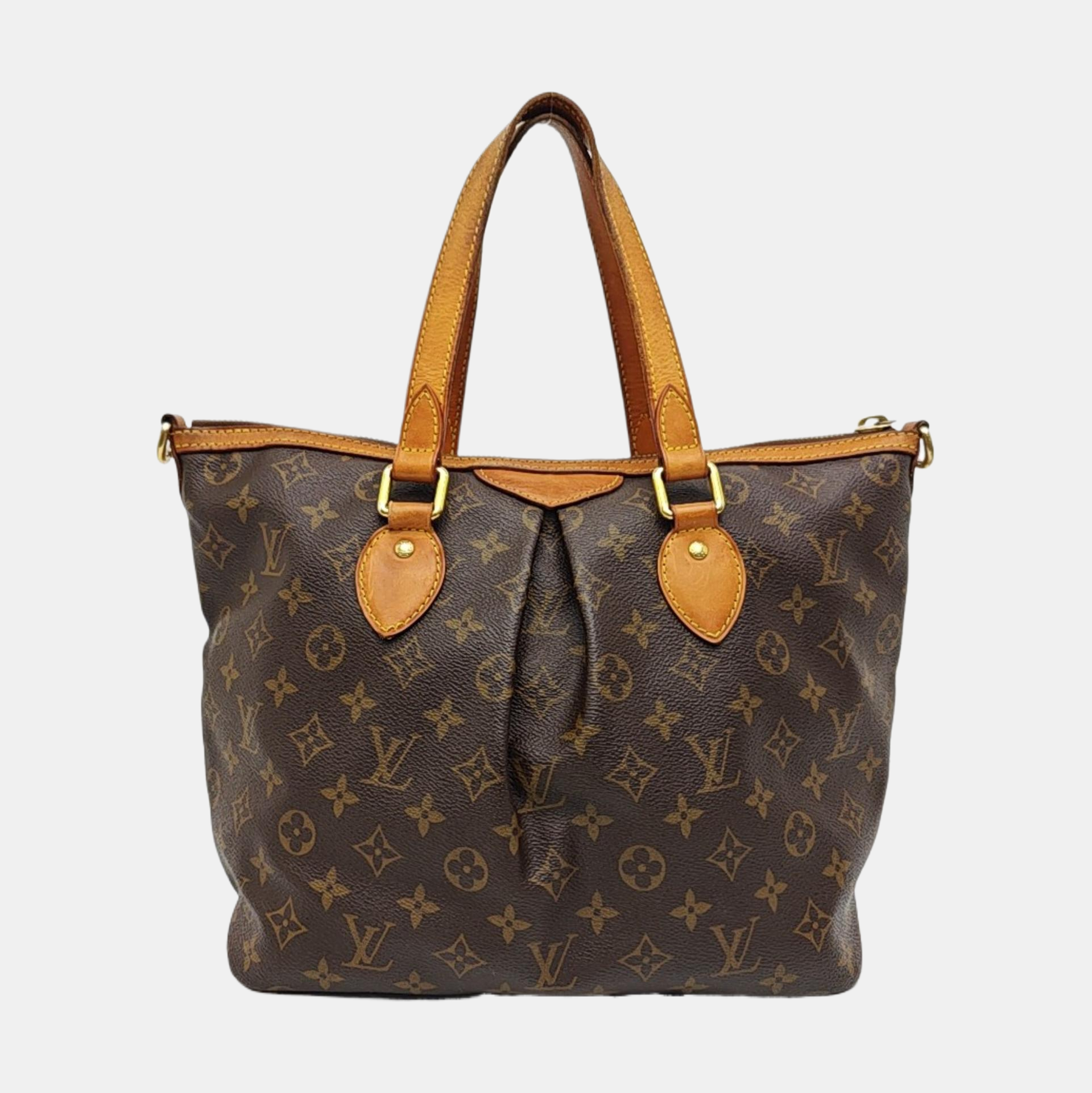 PALERMO PM Monogram Coated Canvas Brown
