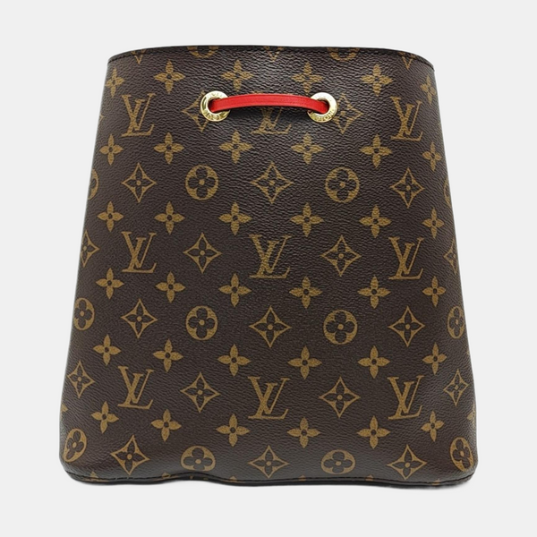 NÉONOÉ MM Monogram Coated Canvas Brown
