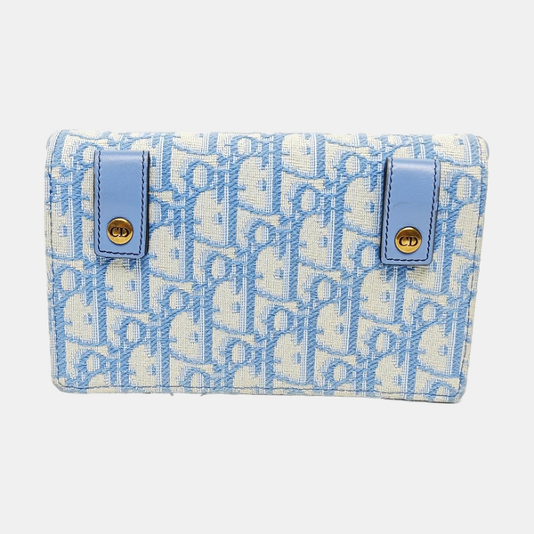 Saddle Mini Oblique Canvas Blue