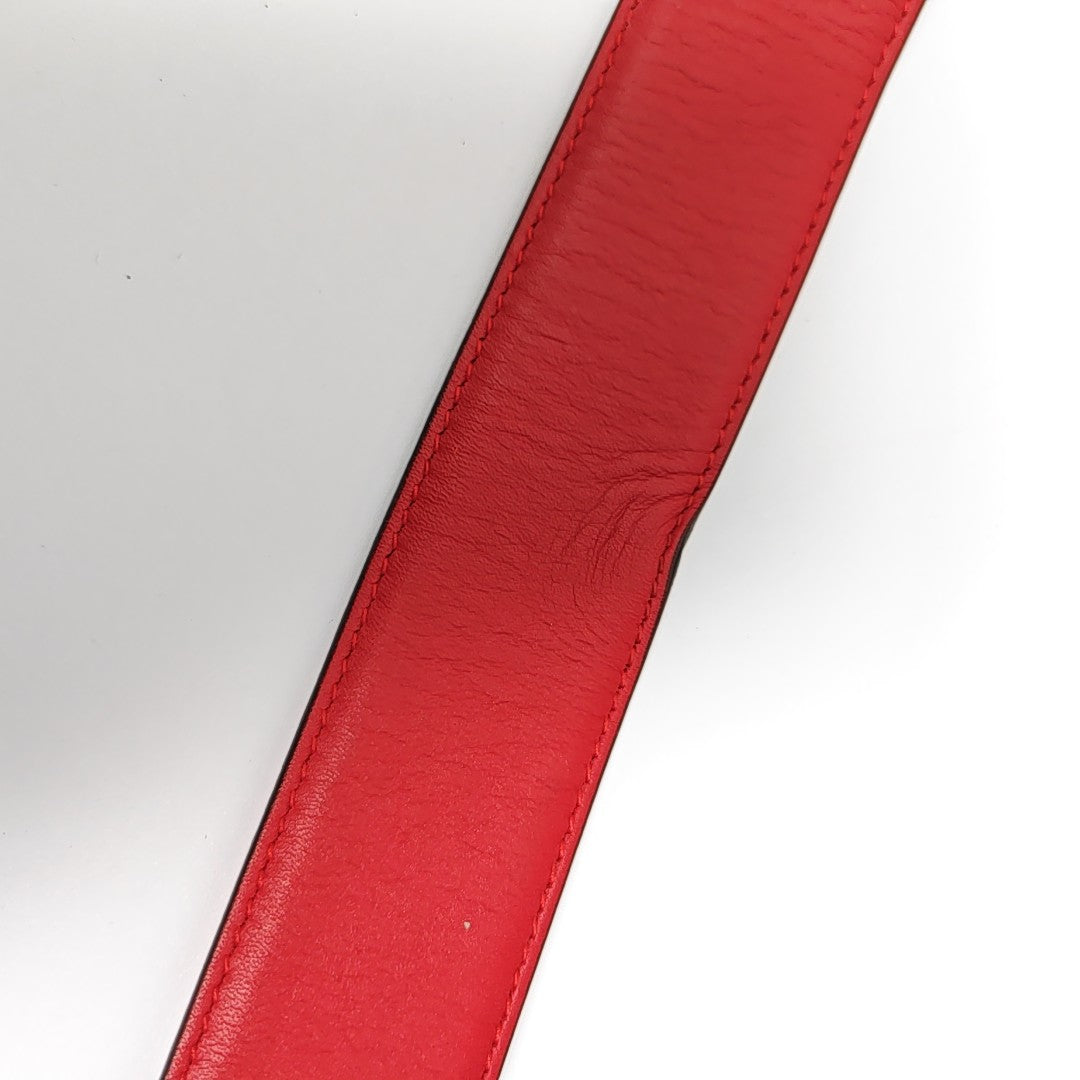 Leather Belt Red