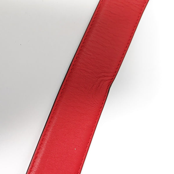Leather Belt Red