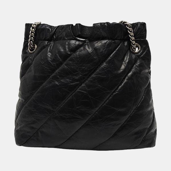 Crush Quilted Calfskin Black