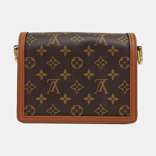 DAUPHINE Mini Monogram Coated Canvas Brown
