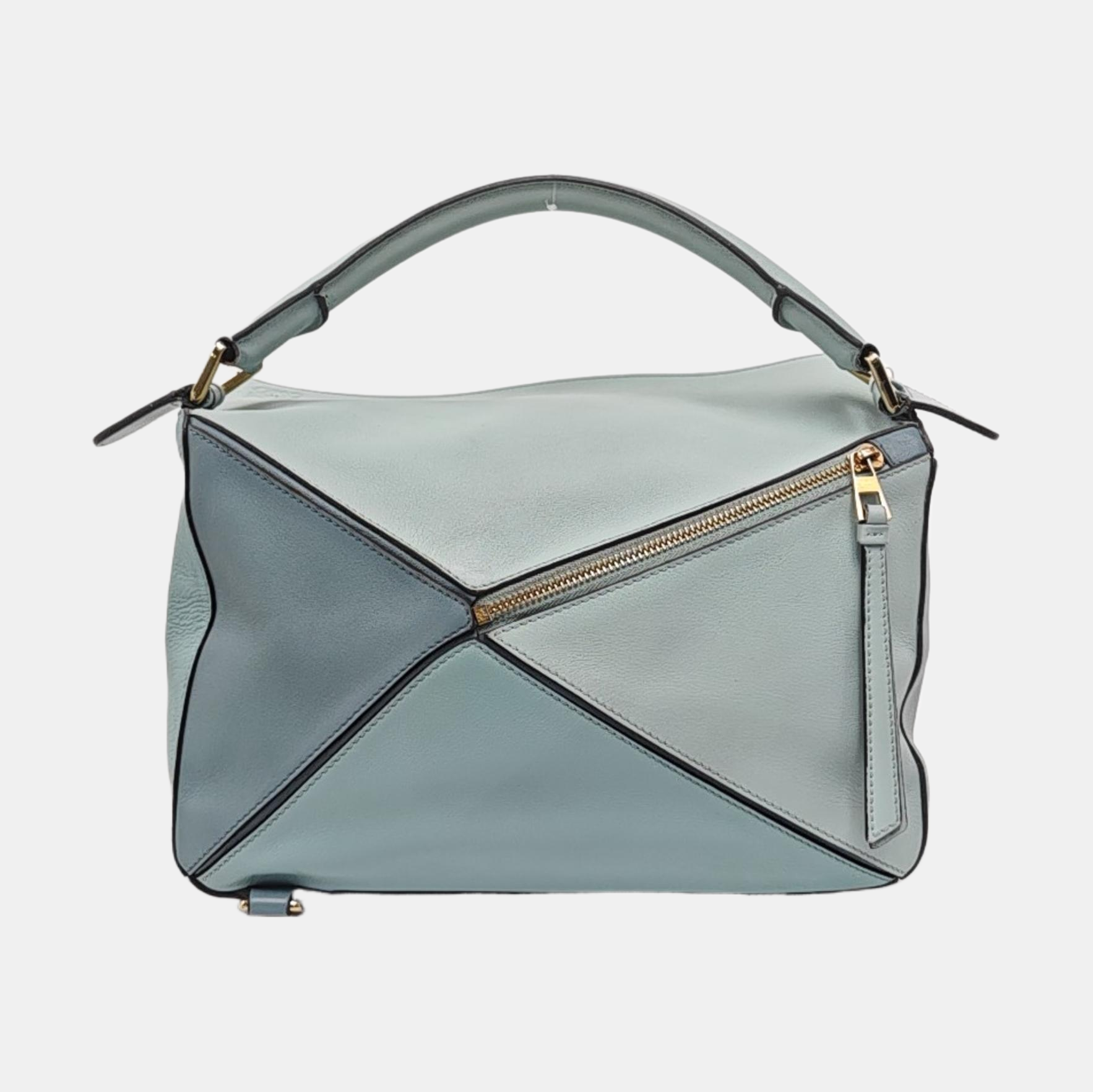 Authenticated pre-owned  Puzzle Medium Calfskin Blue - Shoulder Bag at Looply