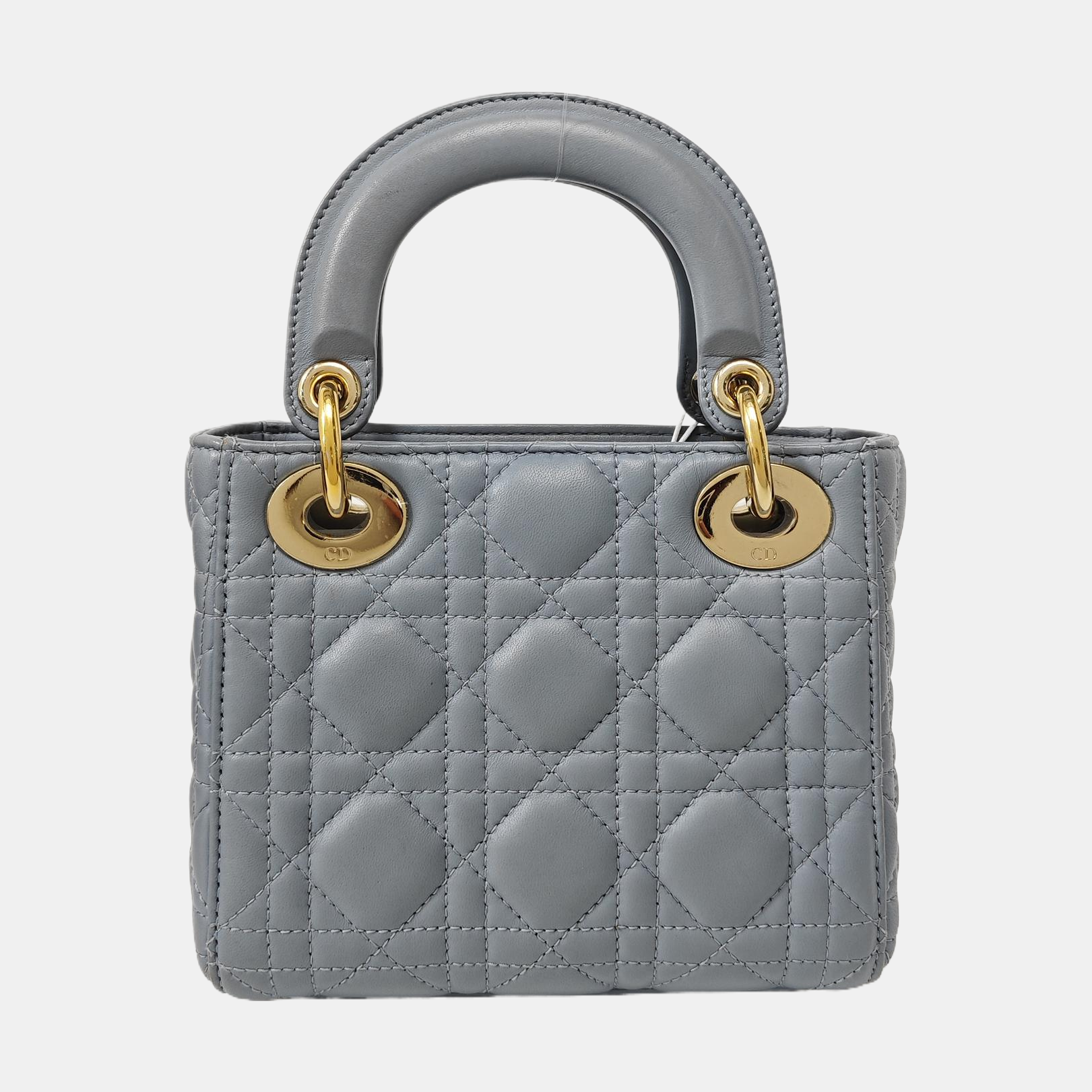 Lady Dior Mini Cannage Lambskin Blue
