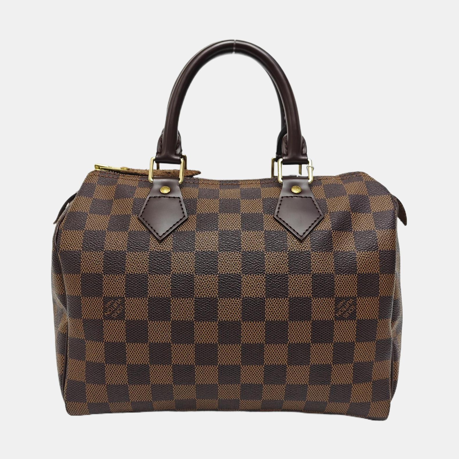 SPEEDY 25 Damier Ebene Coated Canvas Brown