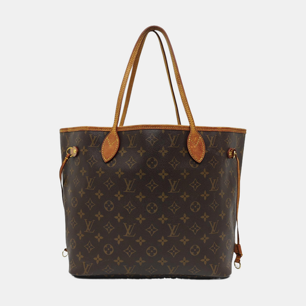 NEVERFULL MM Monogram Coated Canvas Brown